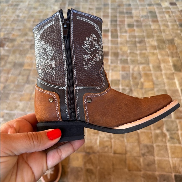 Boy/girl boots 100% leather made in Mexico - Picture 2 of 9